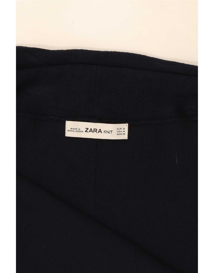 Zara Γυναικεία ανοιχτή ζακέτα UK 12 Medium Navy Blue