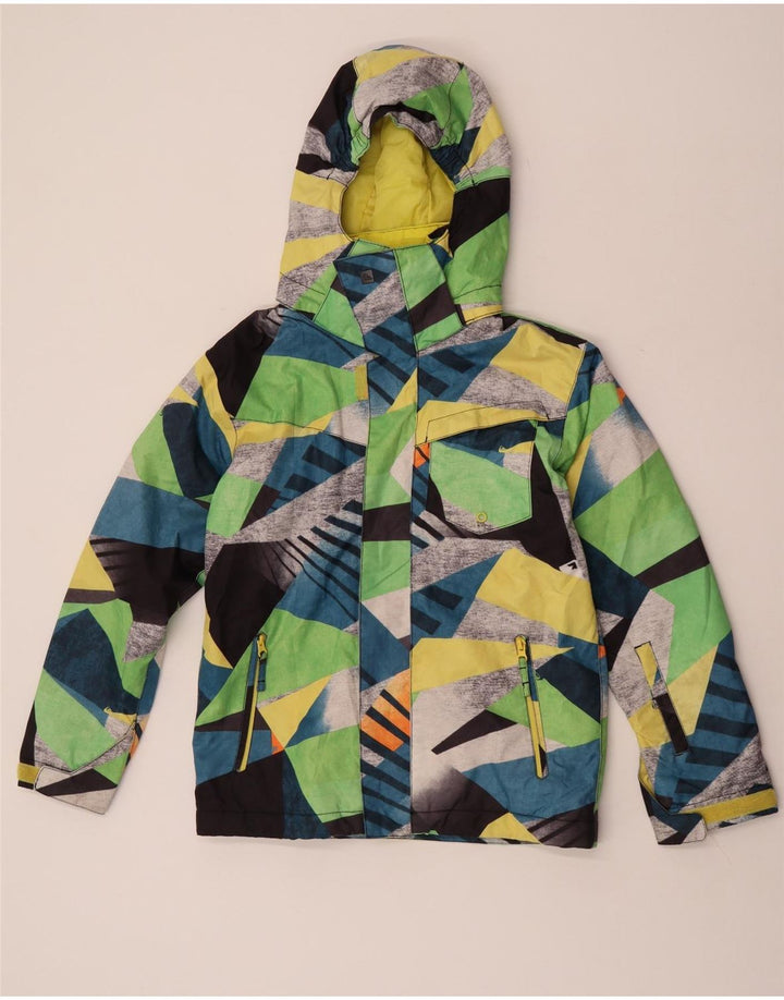 Quiksilver Boys Windbreaker Jacket 11-12 Years Πολύχρωμο Γεωμετρικό