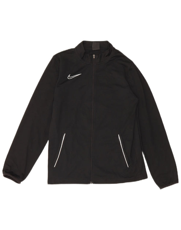 Μπουφάν Nike Boys Dri Fit αθλητική φόρμα 13-14 ετών XL μαύρο πολυεστέρα