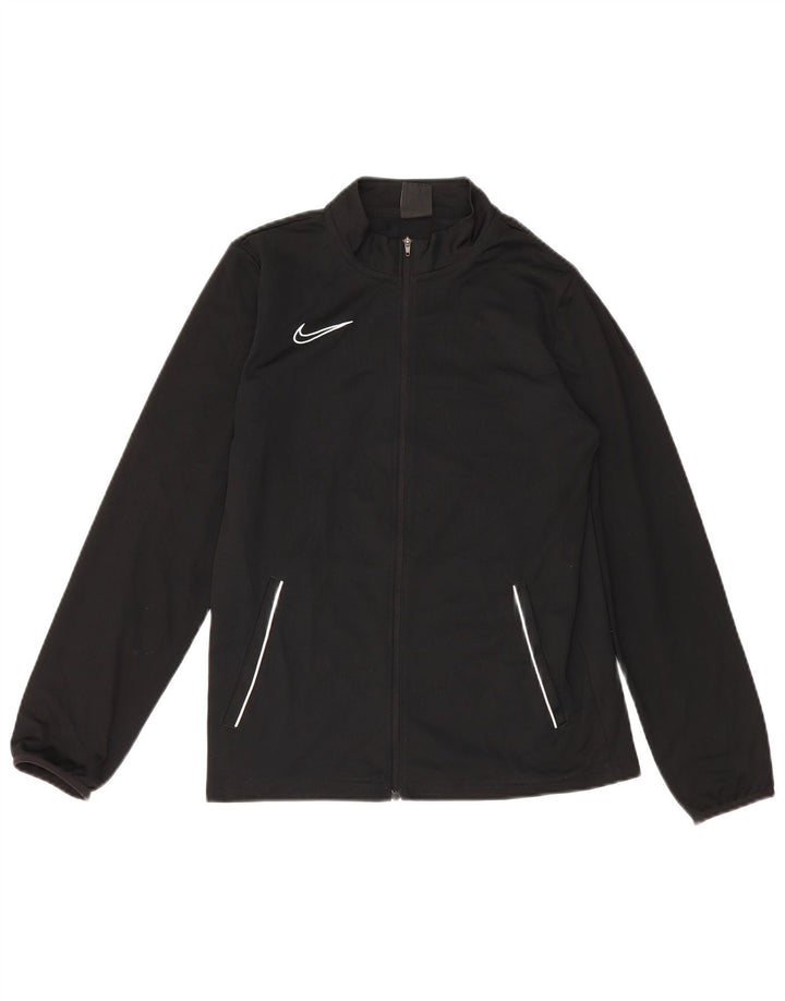 Μπουφάν Nike Boys Dri Fit αθλητική φόρμα 13-14 ετών XL μαύρο πολυεστέρα