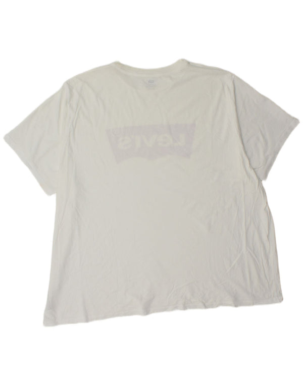 Ανδρικό γραφικό T-Shirt Levi's Top 4XL Λευκό βαμβακερό