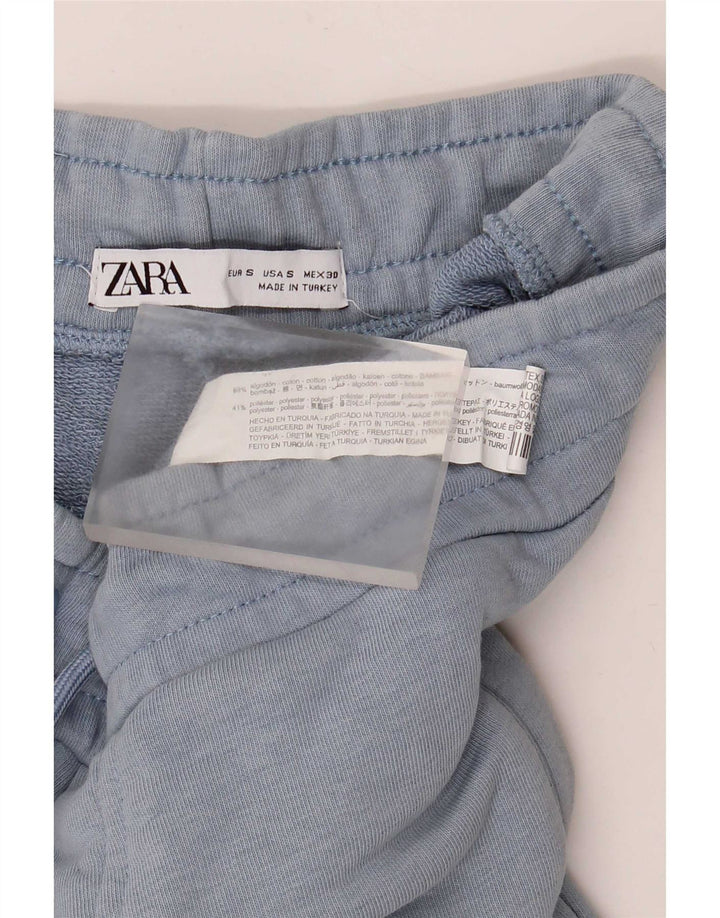 Ανδρική φόρμα Zara Παντελόνι Joggers Μικρό Μπλε Βαμβακερό