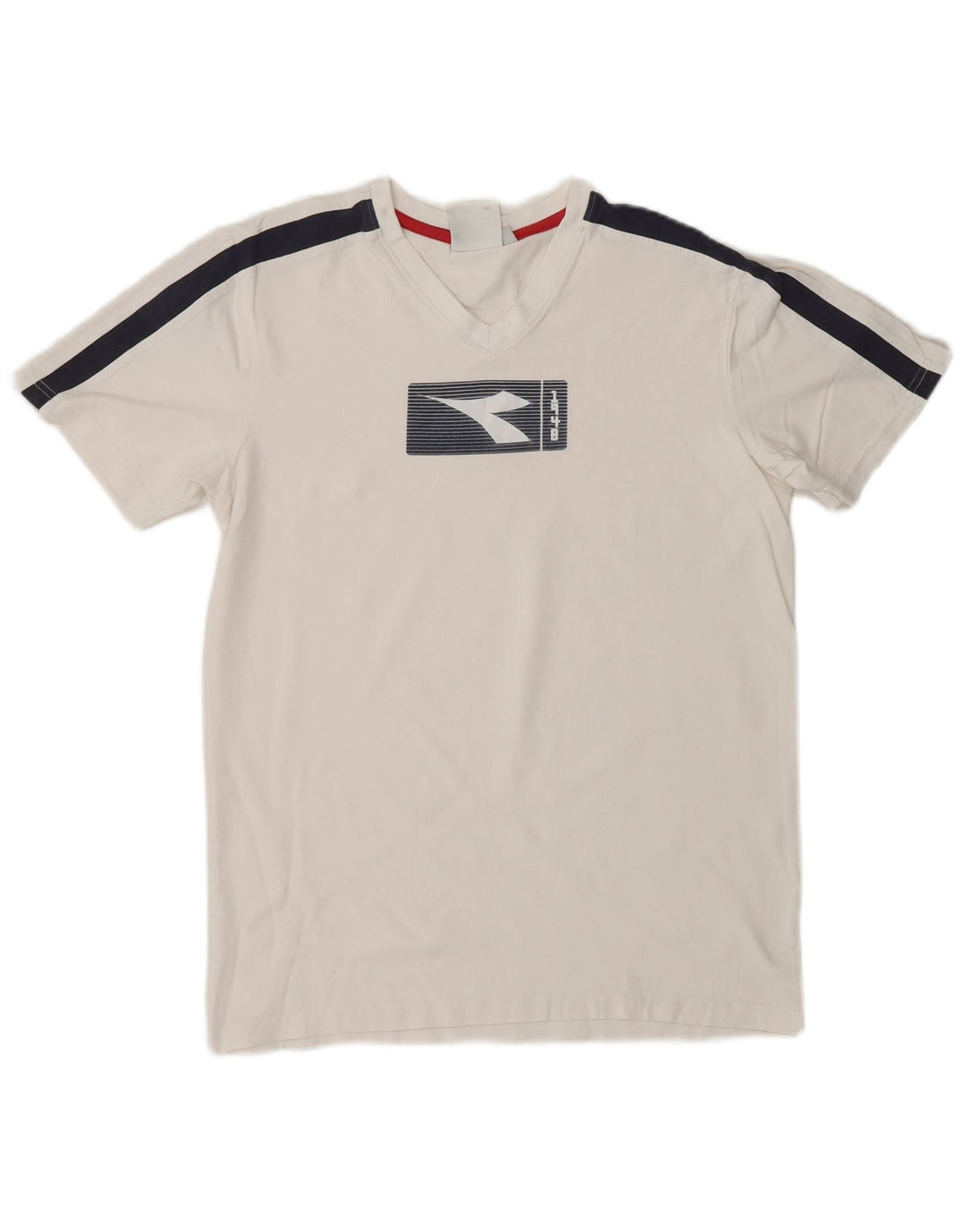 Ανδρικό γραφικό T-Shirt DIADORA Top Medium White Colourblock