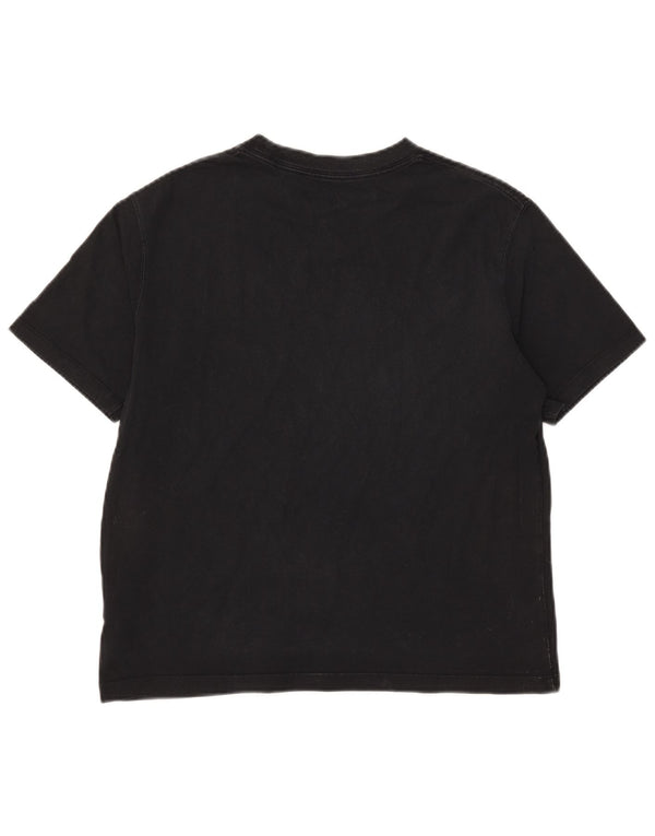 Jordan Γυναικείο T-Shirt Top UK 10 Small μαύρο βαμβακερό