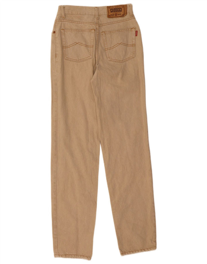 CASUCCI Mens Straight Jeans W30 L33 Beige Cotton