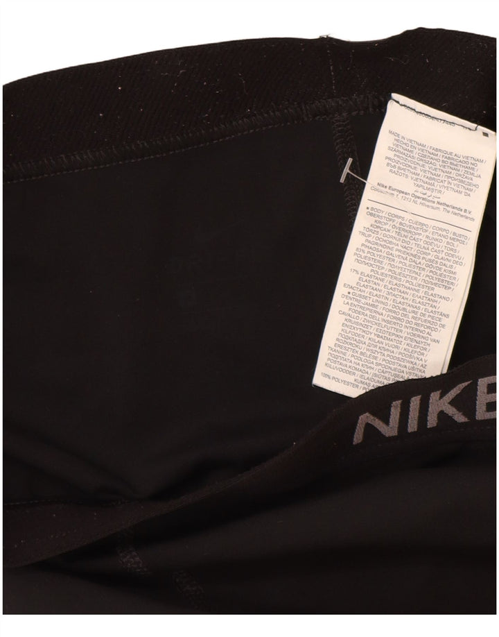 Γυναικεία γραφικά κολάν Nike Crop UK 8 Small Black Polyester