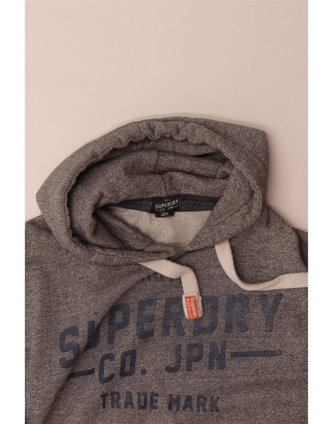 Ανδρικό γραφικό κουκούλα SUPERDRY Βαμβακερό μεσαίο γκρι