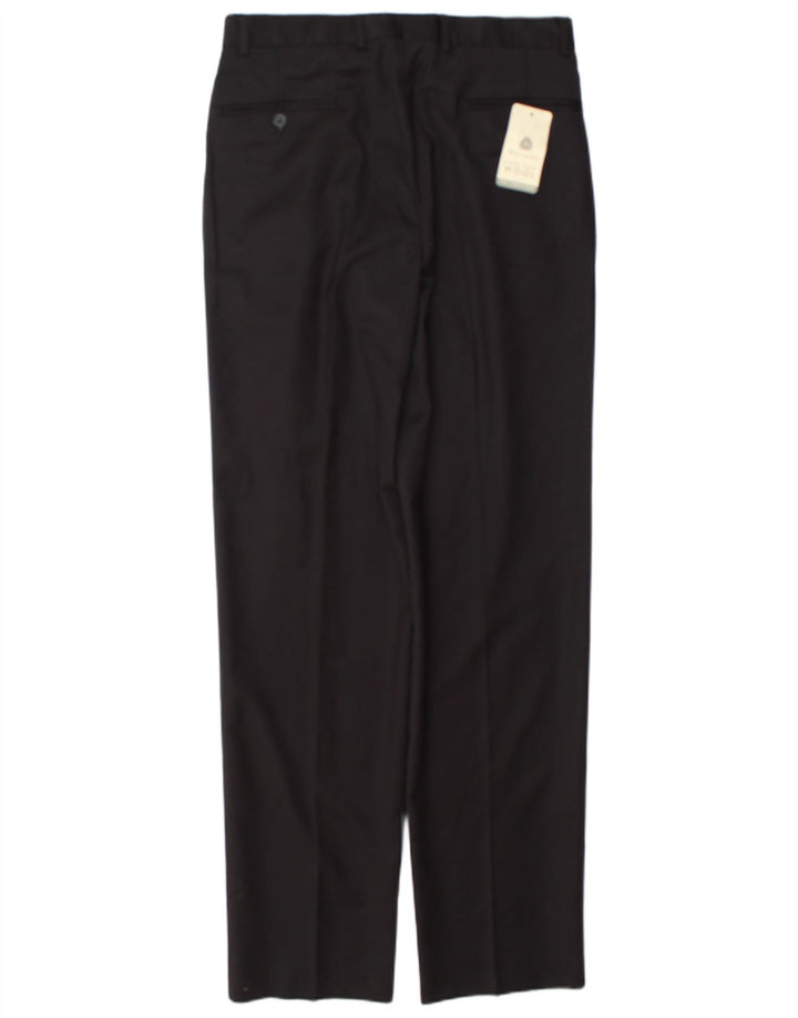 Vintage Ανδρικό παντελόνι με καρφίτσα IT 48 Medium W32 L34 Μαύρο μαλλί