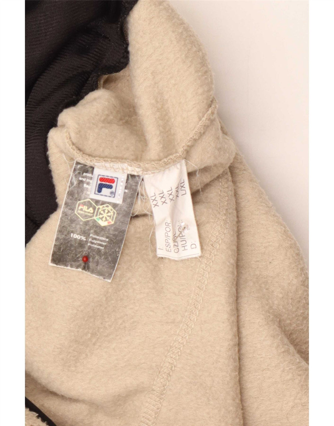 Fila Ανδρικό Fleece Jacket UK 44 2XL Beige Polyester