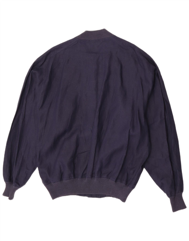 Ανδρικό μπουφάν Avon Celli Loose Fit Bomber IT 46 Μικρό λινό Navy Blue
