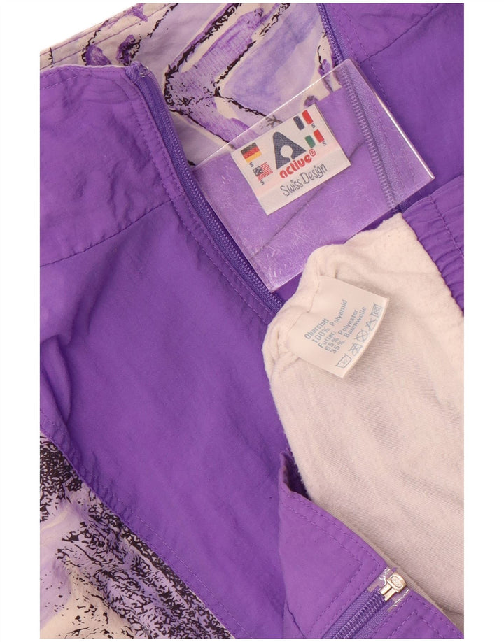 Ανδρική φόρμα Active Loose Fit Top Jacket Μικρό Μωβ γεωμετρικό πολυαμίδιο