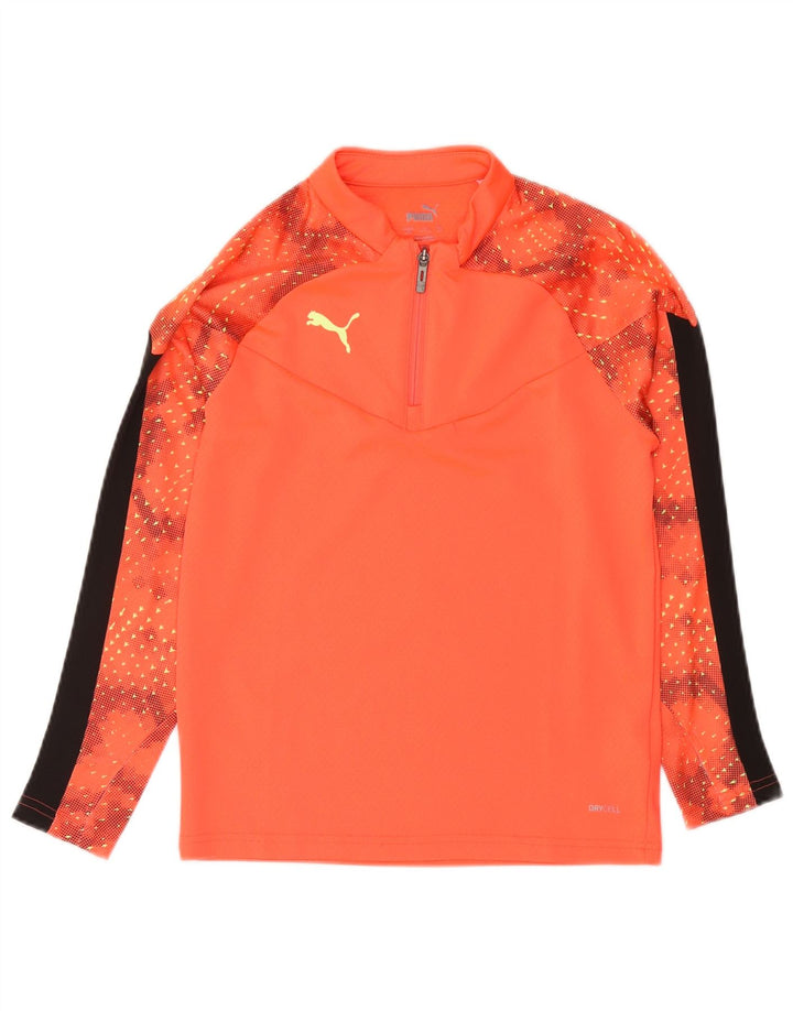 Puma Boys Graphic Pullover αθλητική φόρμα 11-12 ετών πορτοκαλί χρώματος