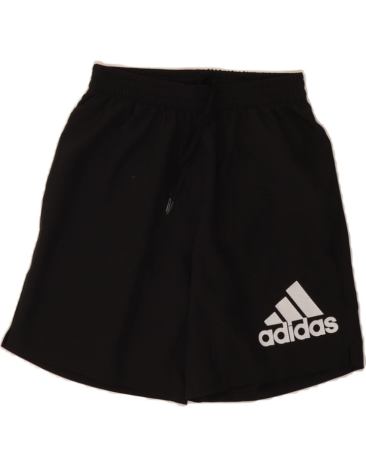 ADIDAS Mens Aeroready Graphic Sport Shorts Small  Black Polyester Vintage Adidas and Second-Hand Adidas from Messina Hembry 