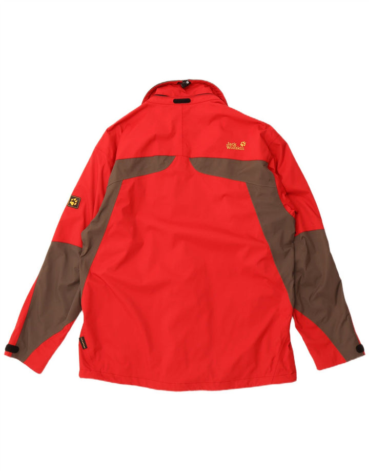 Ανδρικό μπουφάν βροχής JACK WOLFSKIN UK 44/46 XL Κόκκινο πολυαμίδιο