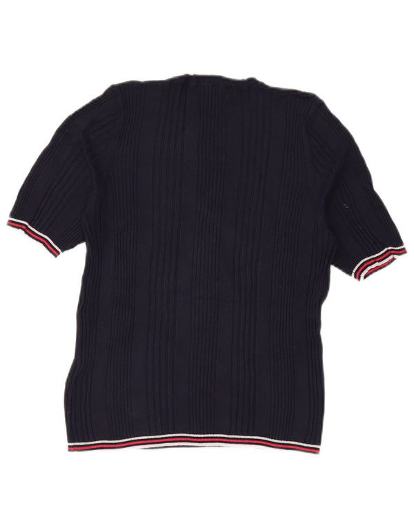 MARKS & SPENCER Γυναικείο πουλόβερ με λαιμόκοψη UK 14 Large Navy Blue