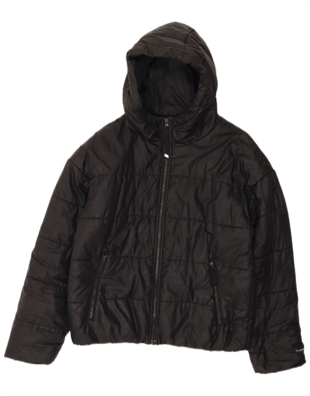 Γυναικείο σακάκι Nike Therma-Fit μεγάλου μεγέθους με επένδυση UK 10 μικρό μαύρο πολυεστέρα