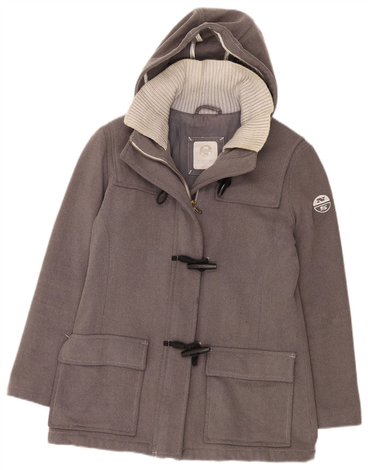 North Sails Γυναικείο μπουφάν με κουκούλα Duffle UK 10 Small Grey Wool
