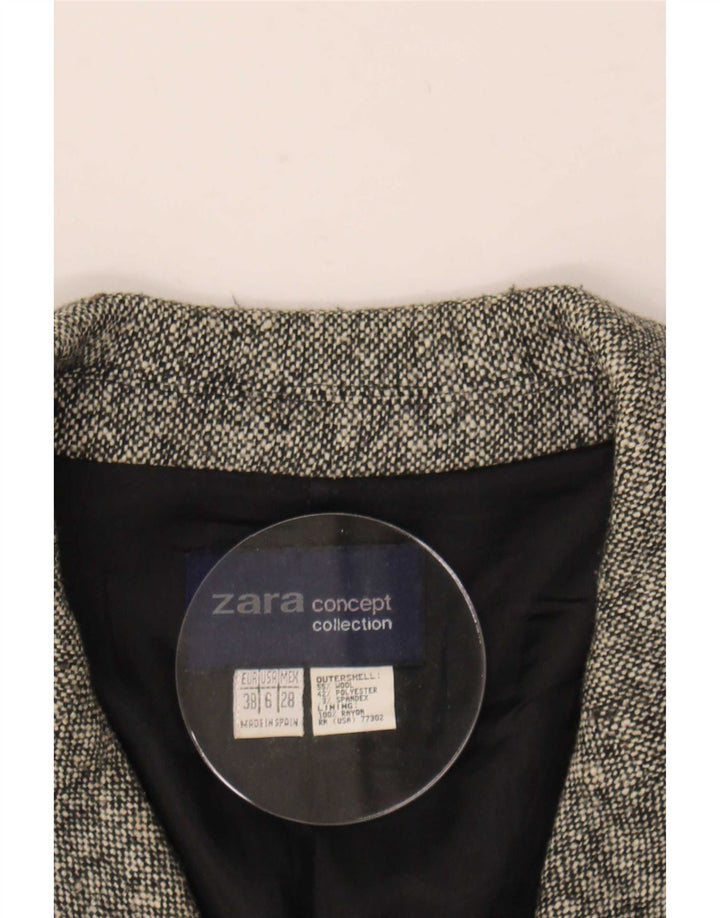 Zara Γυναικείο Παλτό EU 38 Μικρό Γκρι Μαλλί