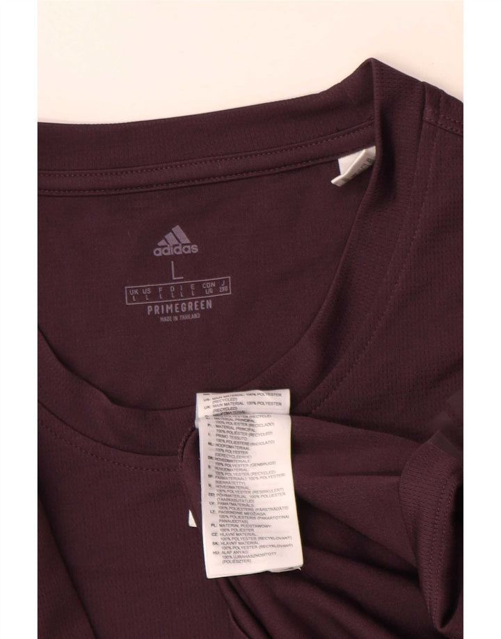 Ανδρικό T-Shirt Adidas Top Large Purple Polyester