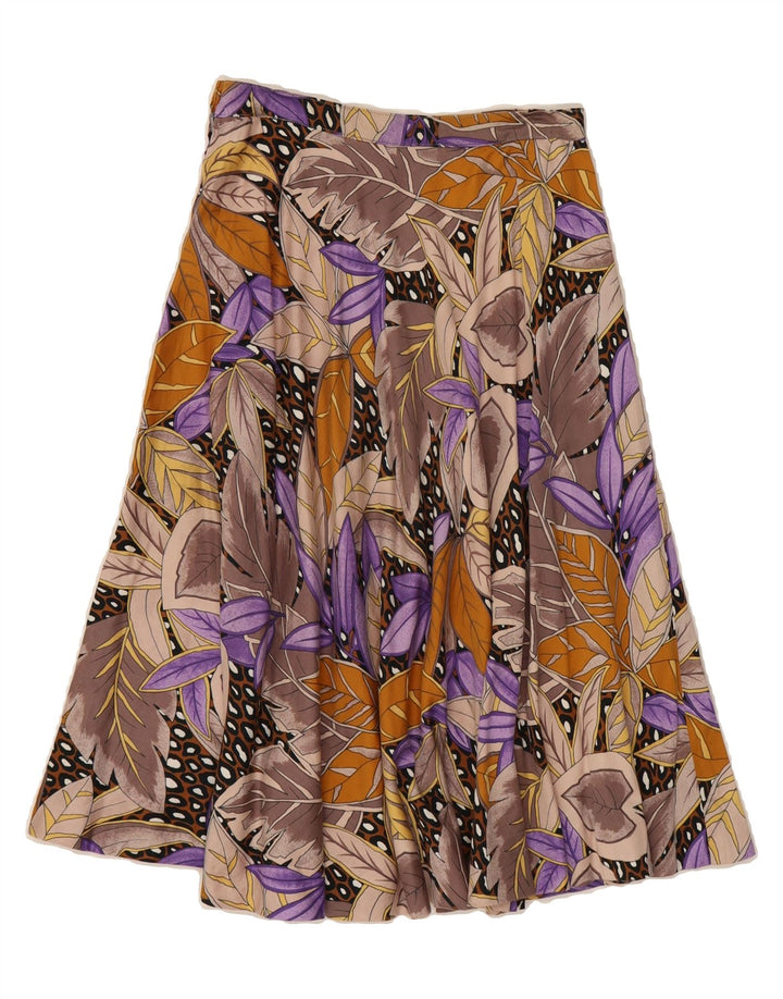 VINTAGE Womens A-Line Skirt W26 Small  Multicoloured Floral Vintage Vintage and Second-Hand Vintage from Messina Hembry 