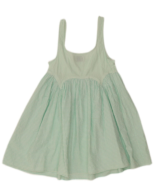 Asos Γυναικείο Sundress UK 8 Small Green Gingham Cotton