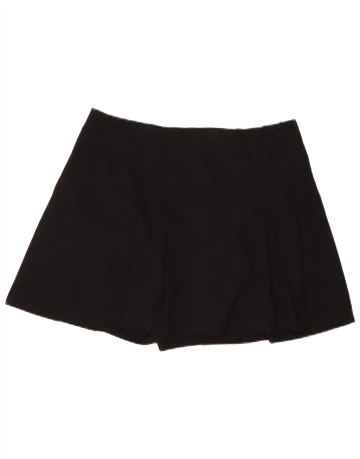 Zara Γυναικεία Skort Mini Φούστα Μεγάλη W30 Μαύρη Πολυεστέρας
