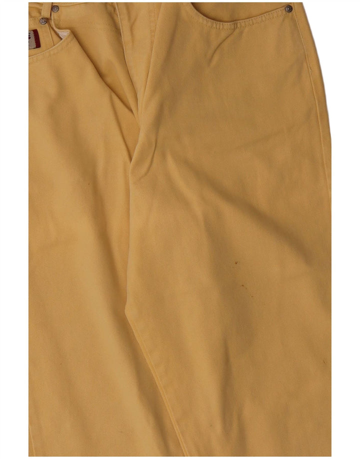 H.I.S Γυναικεία ψηλόμεση τζιν UK 18 XL W32 L28 κίτρινο βαμβακερό