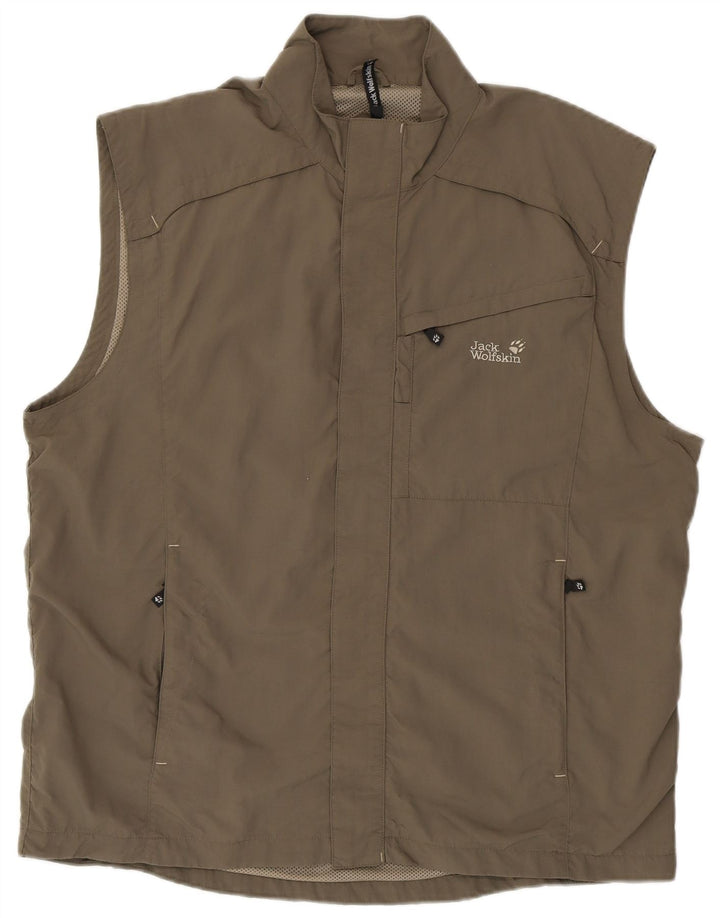 Ανδρική αμάνικη αθλητική φόρμα JACK WOLFSKIN Top Jacket UK 46/48 2XL Γκρι