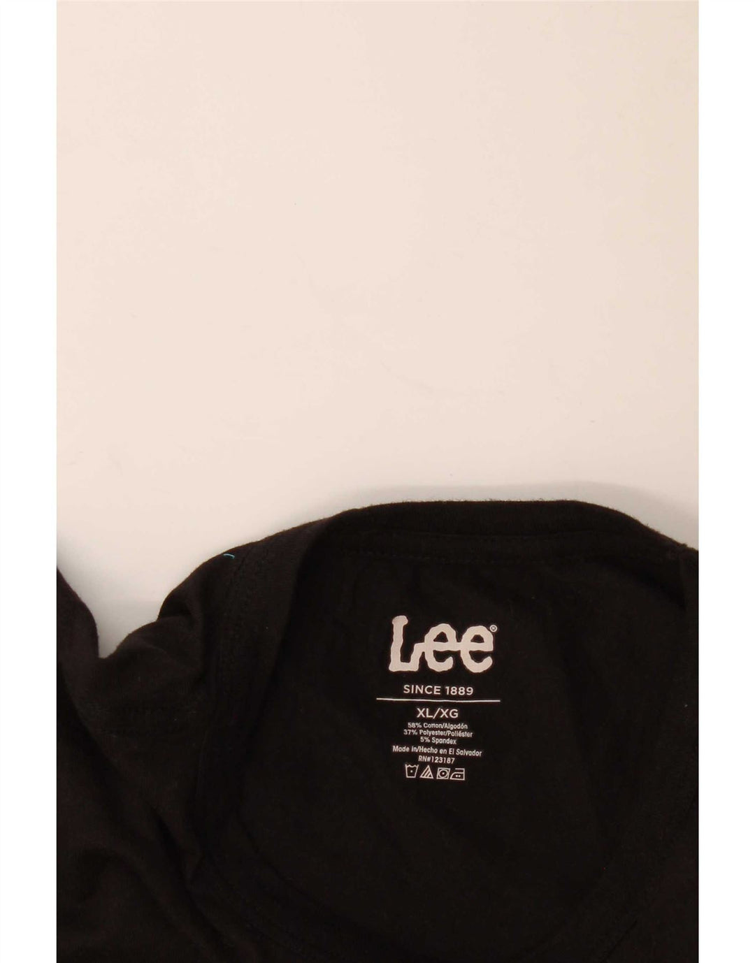 Lee Ανδρικό T-Shirt Top XL Μαύρο ριγέ βαμβακερό