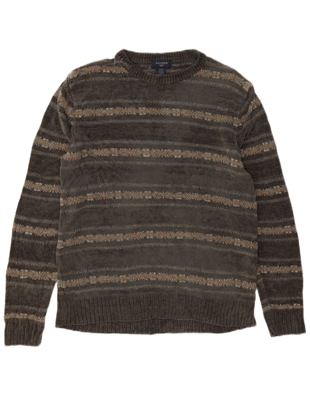Ανδρικό πουλόβερ Dockers Crew Neck Jumper Medium Grey Fair Isle Acrylic