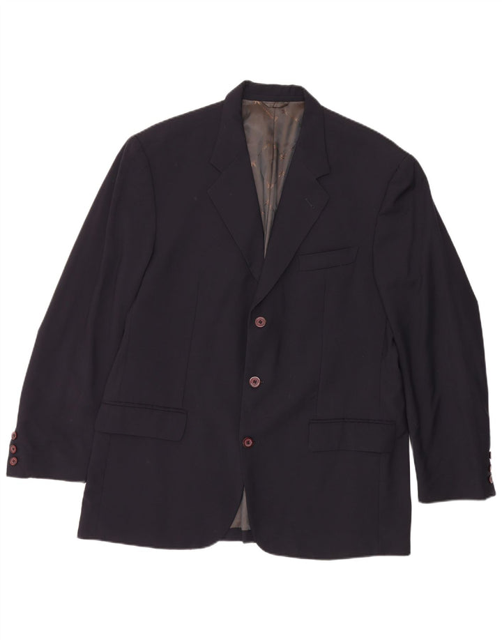 Γυναικείο μπουφάν μπλέιζερ με 3 κουμπιά Brooksfield IT 54 2XL Navy Blue Wool