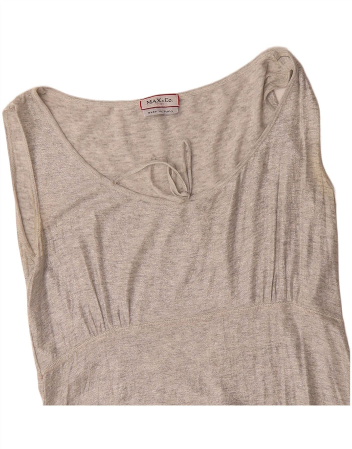 Max & Co. Γυναικεία Αμάνικη Μπλούζα Τοπ UK 8 Small Grey Flecked
