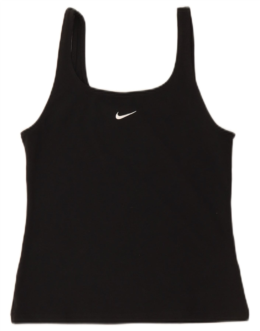 NIKE Γυναικείο Crop Cami Top UK 12 Medium Black Cotton