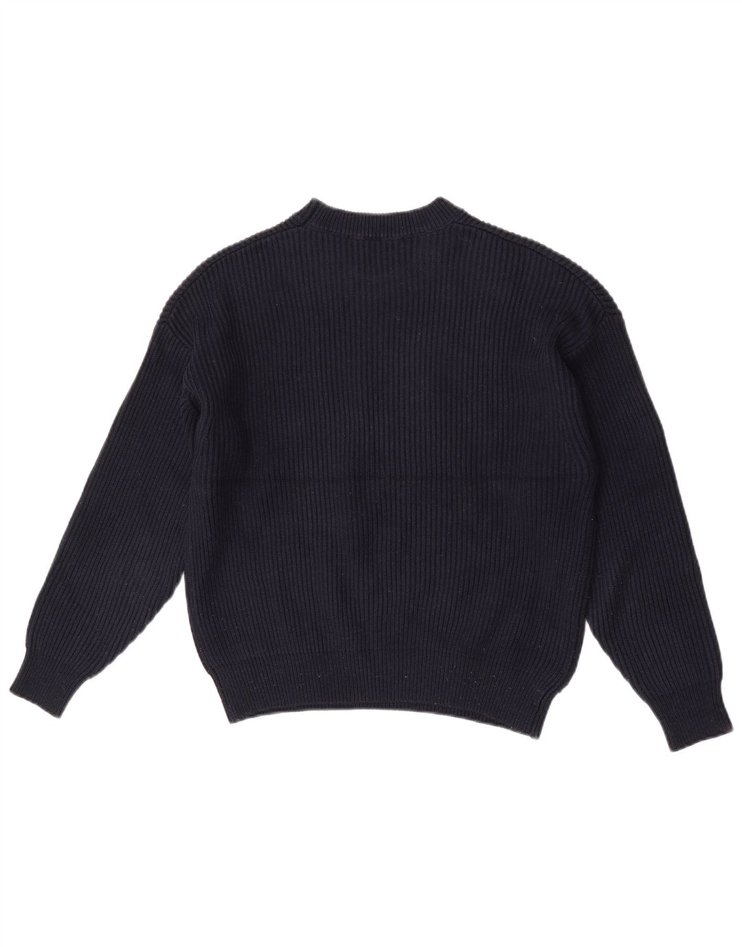 Zara γυναικείο πουλόβερ υπερμεγέθη Crew Neck Jumper UK 6 XS Navy Blue Polyester