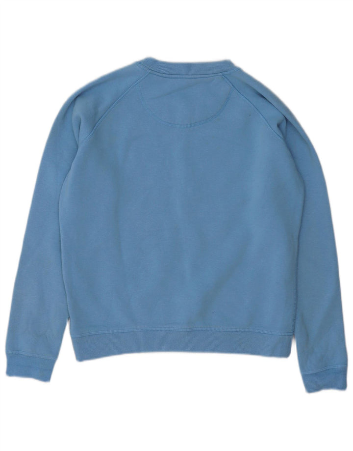 JACK WILLS Γυναικείο φούτερ μεγάλου μεγέθους Jumper UK 8 Μικρό μπλε βαμβακερό