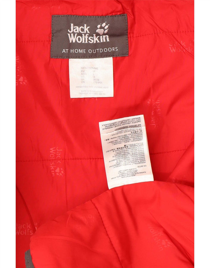 Jack Wolfskin Ανδρικό μπουφάν με κουκούλα αντιανεμικό UK 36/38 Medium Grey Polyester