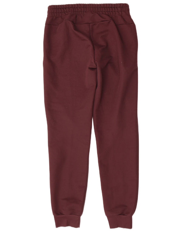 Γυναικεία αθλητική φόρμα Adidas Παντελόνι Joggers UK 8/10 Μικρό Βουργουνδίας Πολυεστέρας