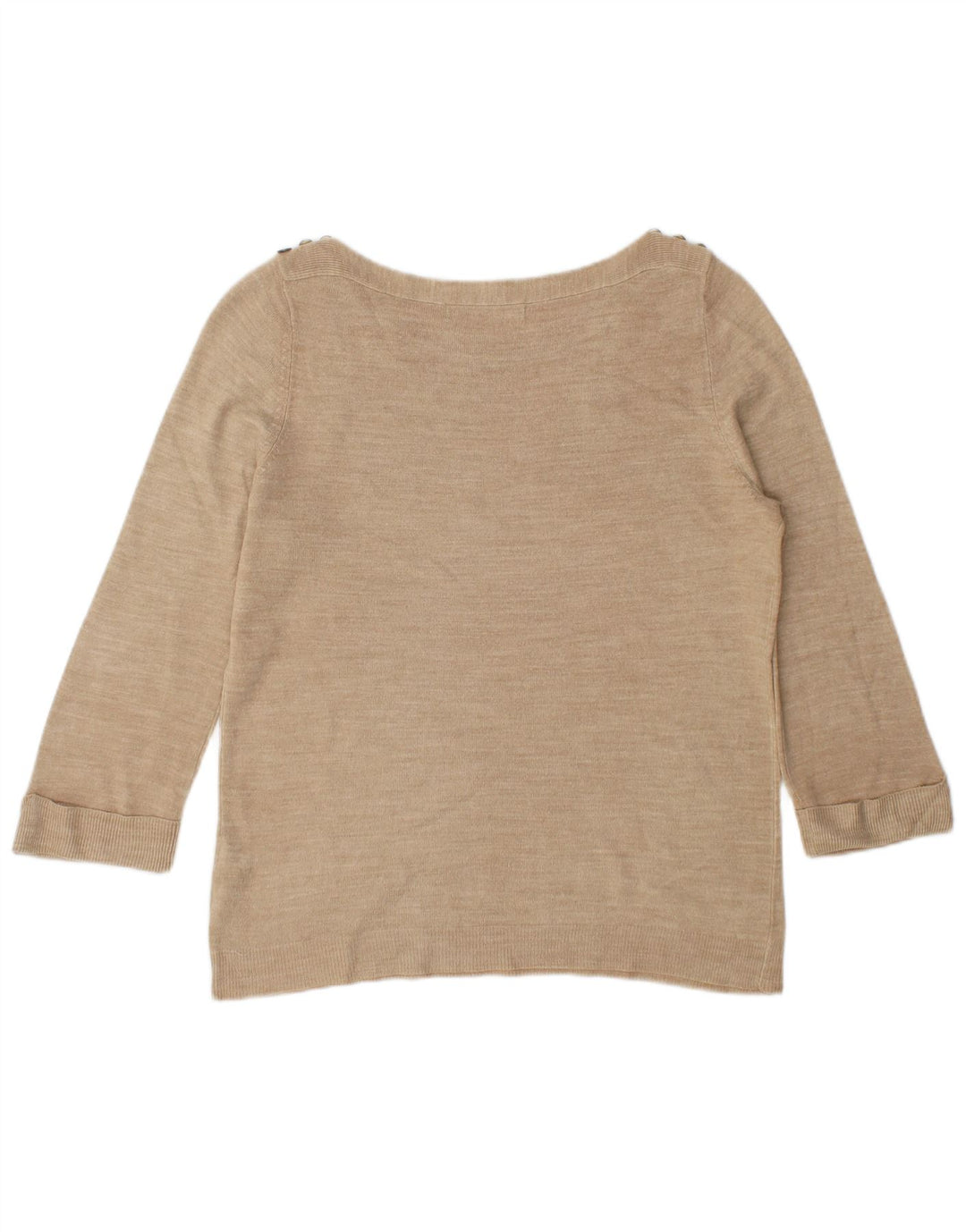 Marks & Spencer Γυναικείο πουλόβερ με λαιμόκαυστο UK 12 Medium Beige