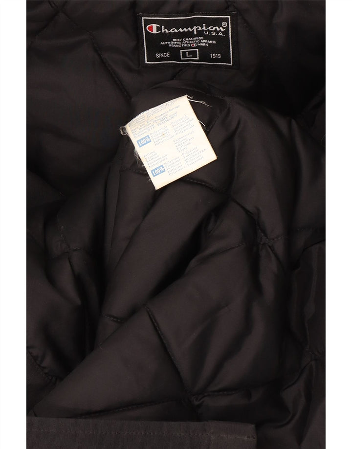 Champion Ανδρικό παλτό με κουκούλα UK 40 Large Black Polyamide