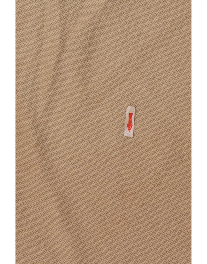 Ανδρικό T-Shirt Zara Τοπ μεσαίο μπεζ βαμβακερό