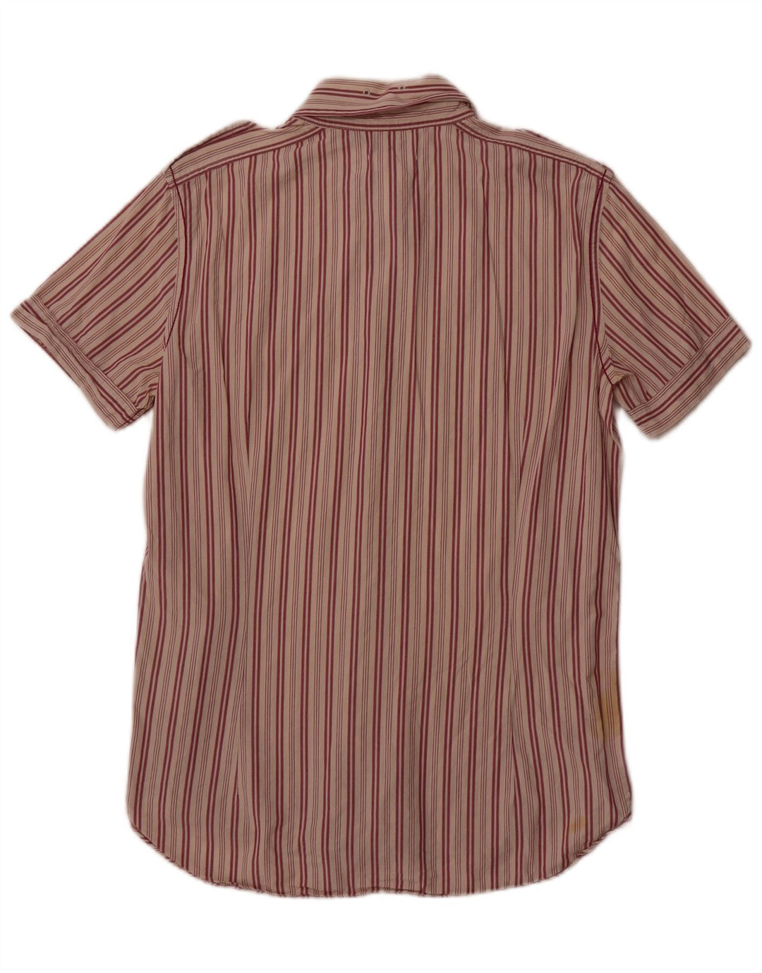 Ανδρικό κοντομάνικο πουκάμισο Diesel Βαμβακερό μεσαίο κόκκινο ριγέ