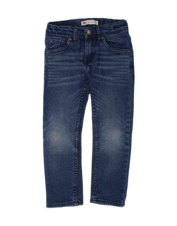 LEVI'S Boys 510 Skinny Jeans 3-4 Years W20 L15 Blue Cotton