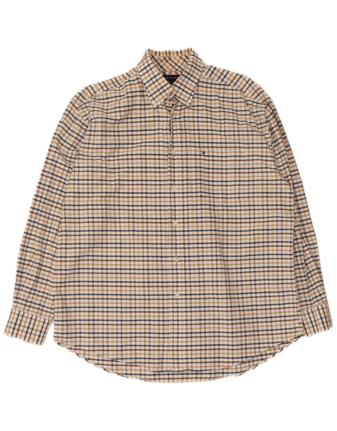 Ανδρικό πουκάμισο Tommy Hilfiger Large Beige Check