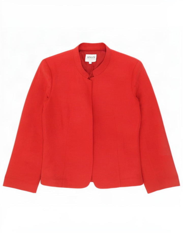 Armani Collezioni Γυναικείο Μπουφάν Μπλέιζερ IT 42 Medium Red Len