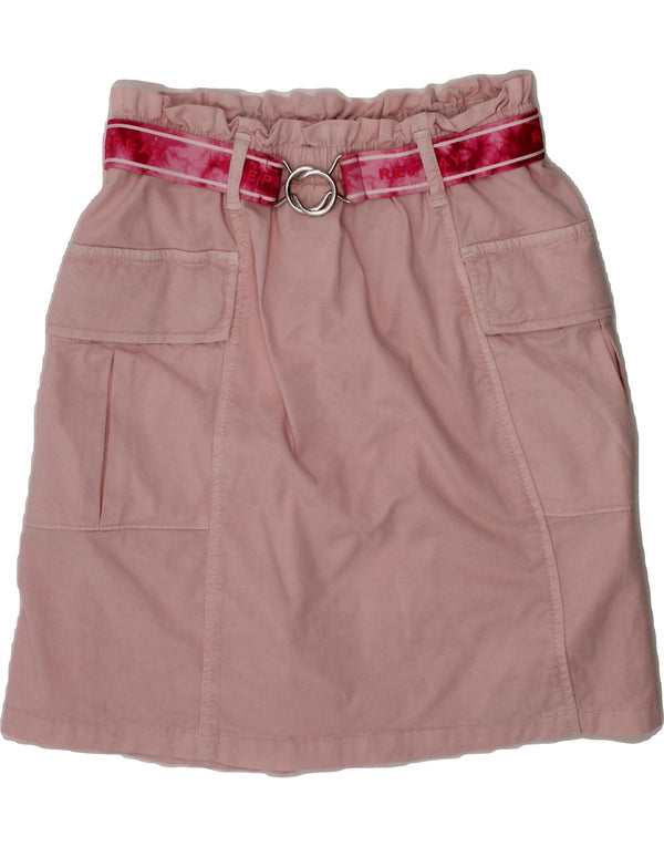 REPLAY Girls Cargo Skirt 11-12 Years W24  Pink Cotton