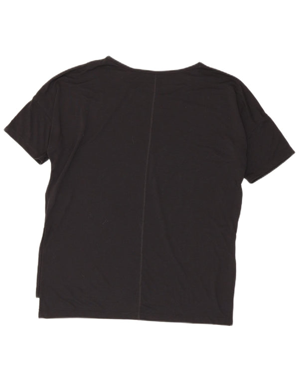 Γυναικείο μπλουζάκι Nike Dri Fit Oversized Top 14 μεσαίου μαύρου πολυεστέρα