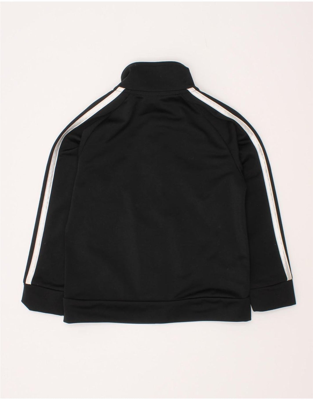 Adidas Boys Tracksuit Top Jacket 2-3 Years Black Polyester