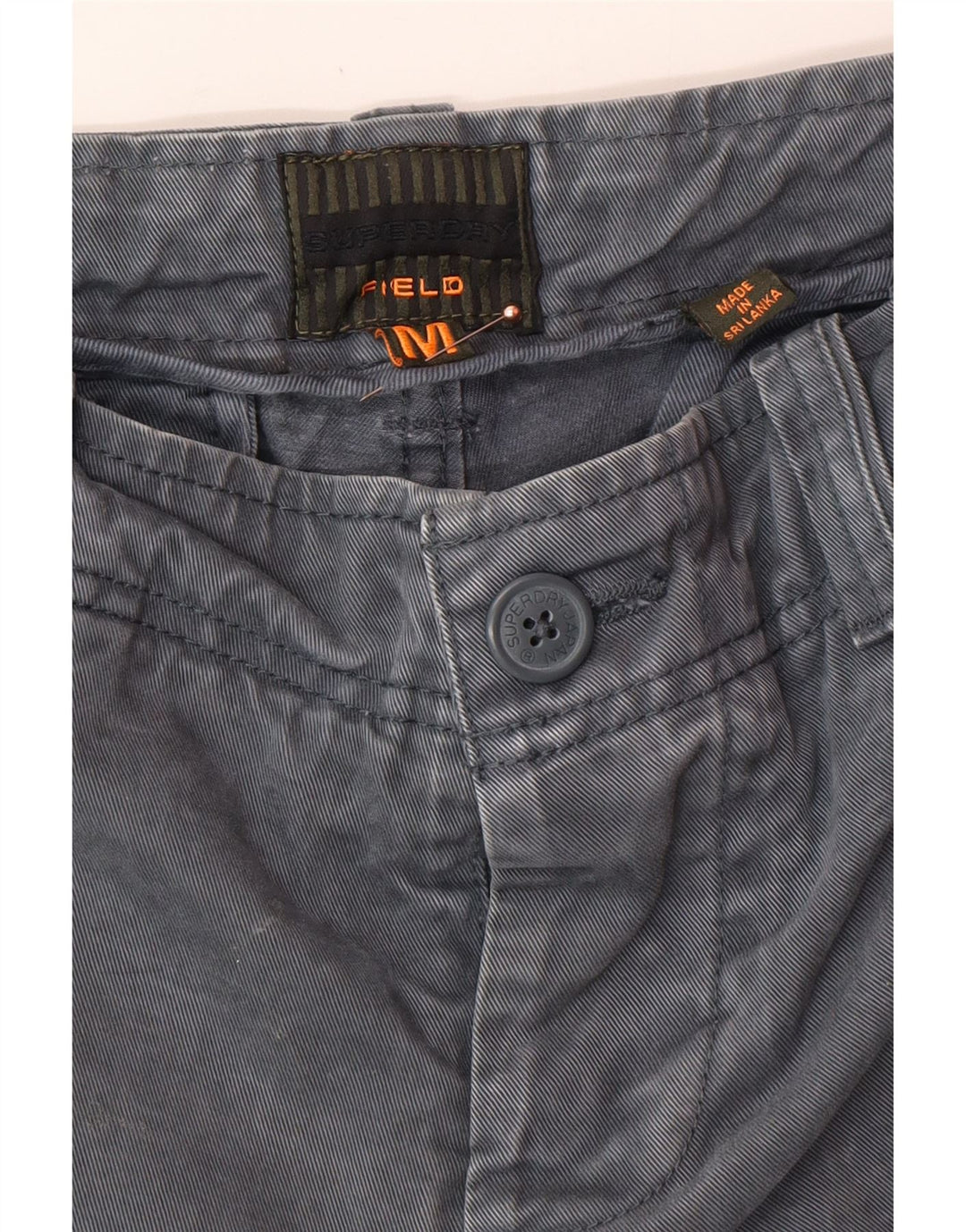 Ανδρικό σορτς Cargo SUPERDRY Medium W32 Γκρι βαμβακερό