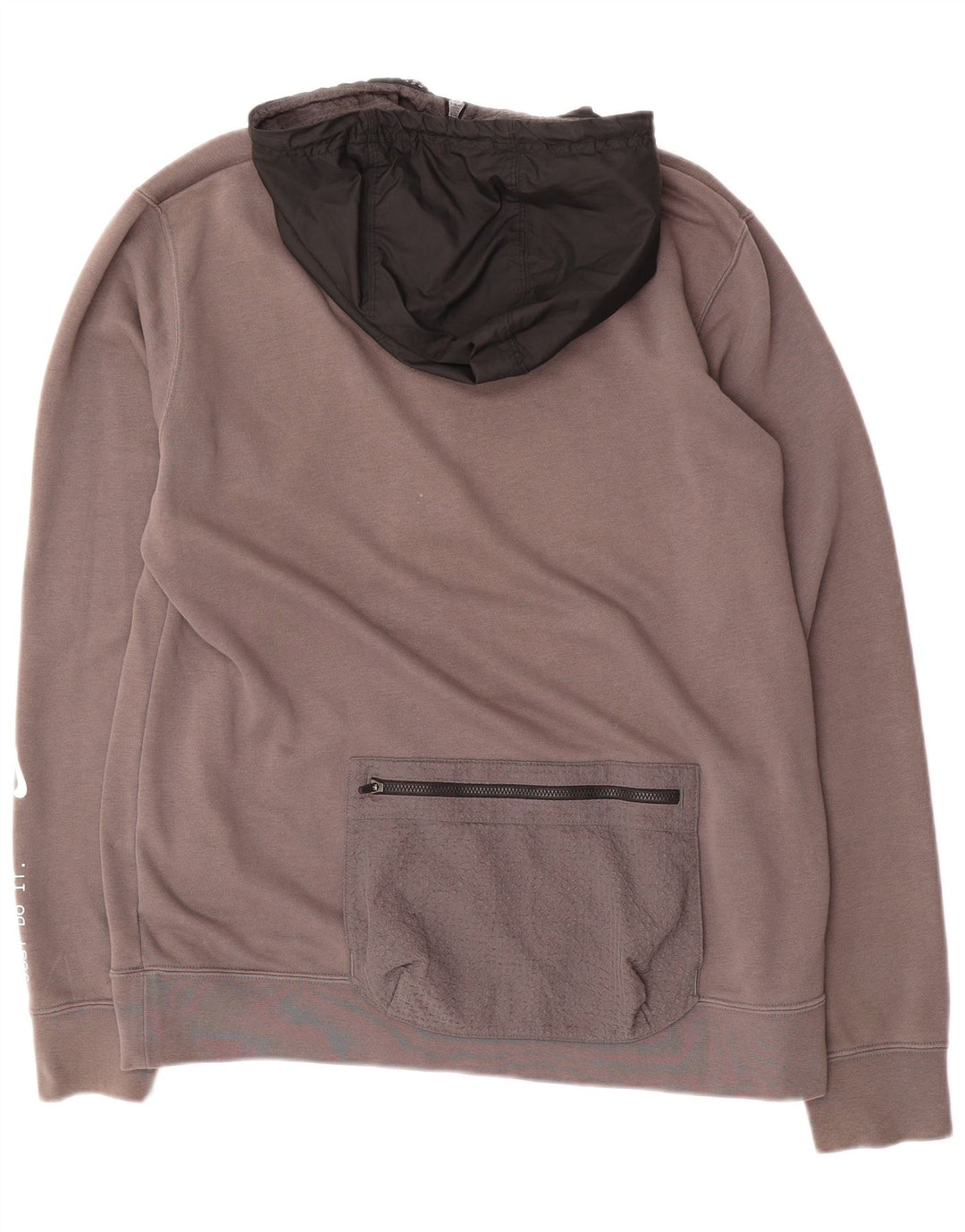 Ανδρικό πουλόβερ NIKE με φερμουάρ με φερμουάρ, μεγάλο γκρι χρώμα