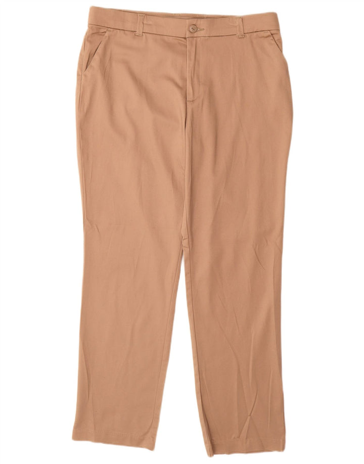 Γυναικείο ίσιο παντελόνι Chino LEE US 14 XL W34 L31 Μπεζ βαμβακερό